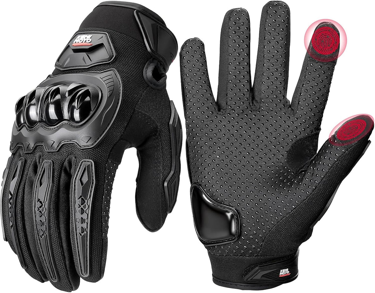 KEMIMOTO - Guantes de motocicleta para hombres\/mujeres, guantes de...
