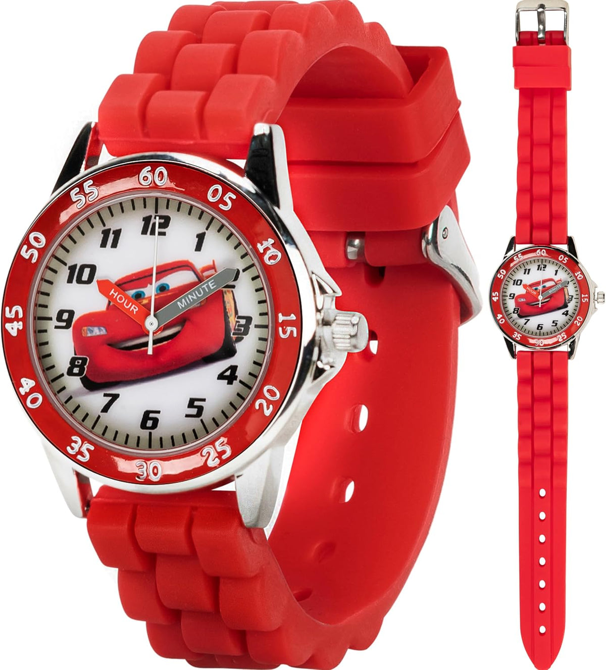 Disney Reloj para enseñar la hora a niños CZ1009 Cars Rayo McQueen...
