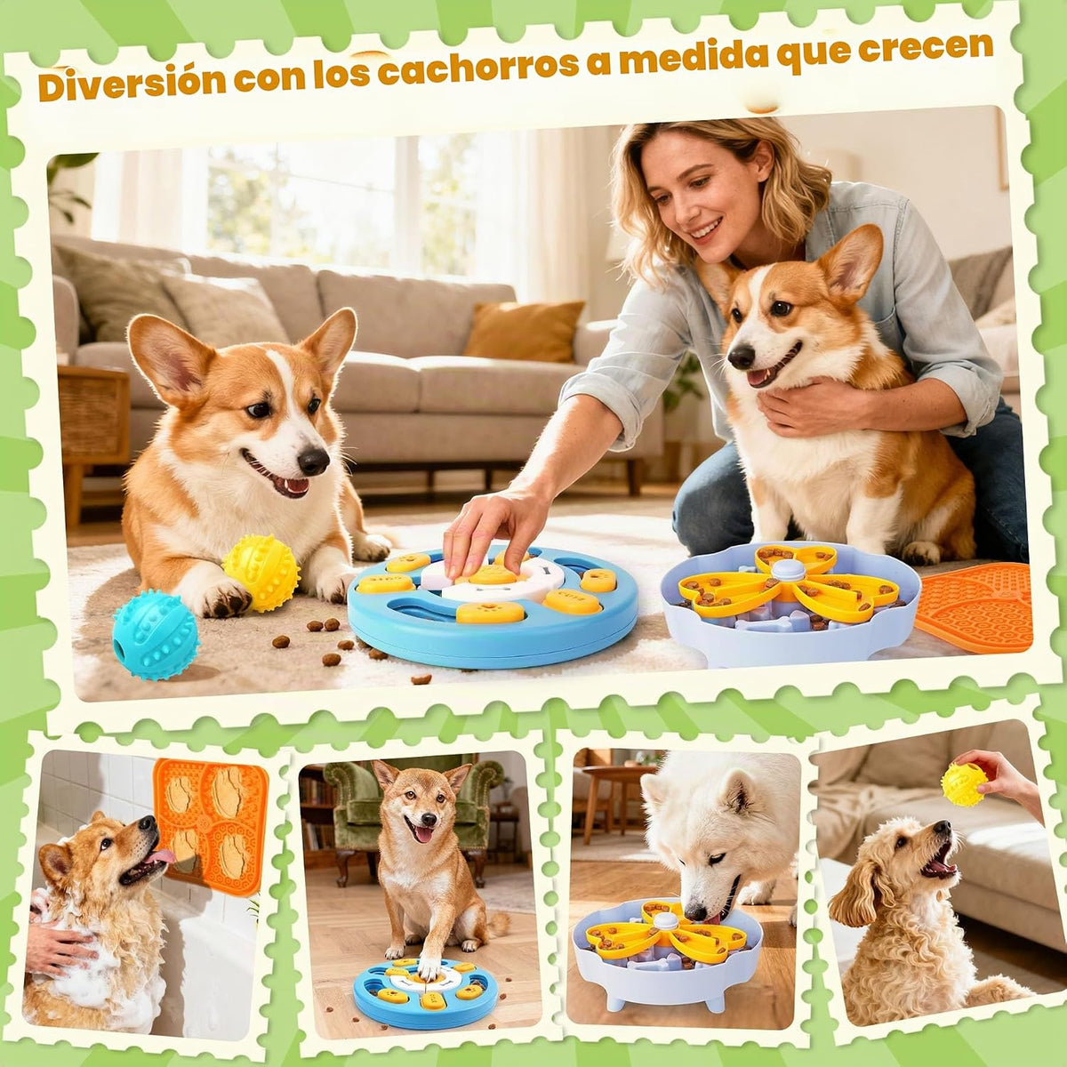 Forfon Juguetes de rompecabezas para perros seleccionados para el a...