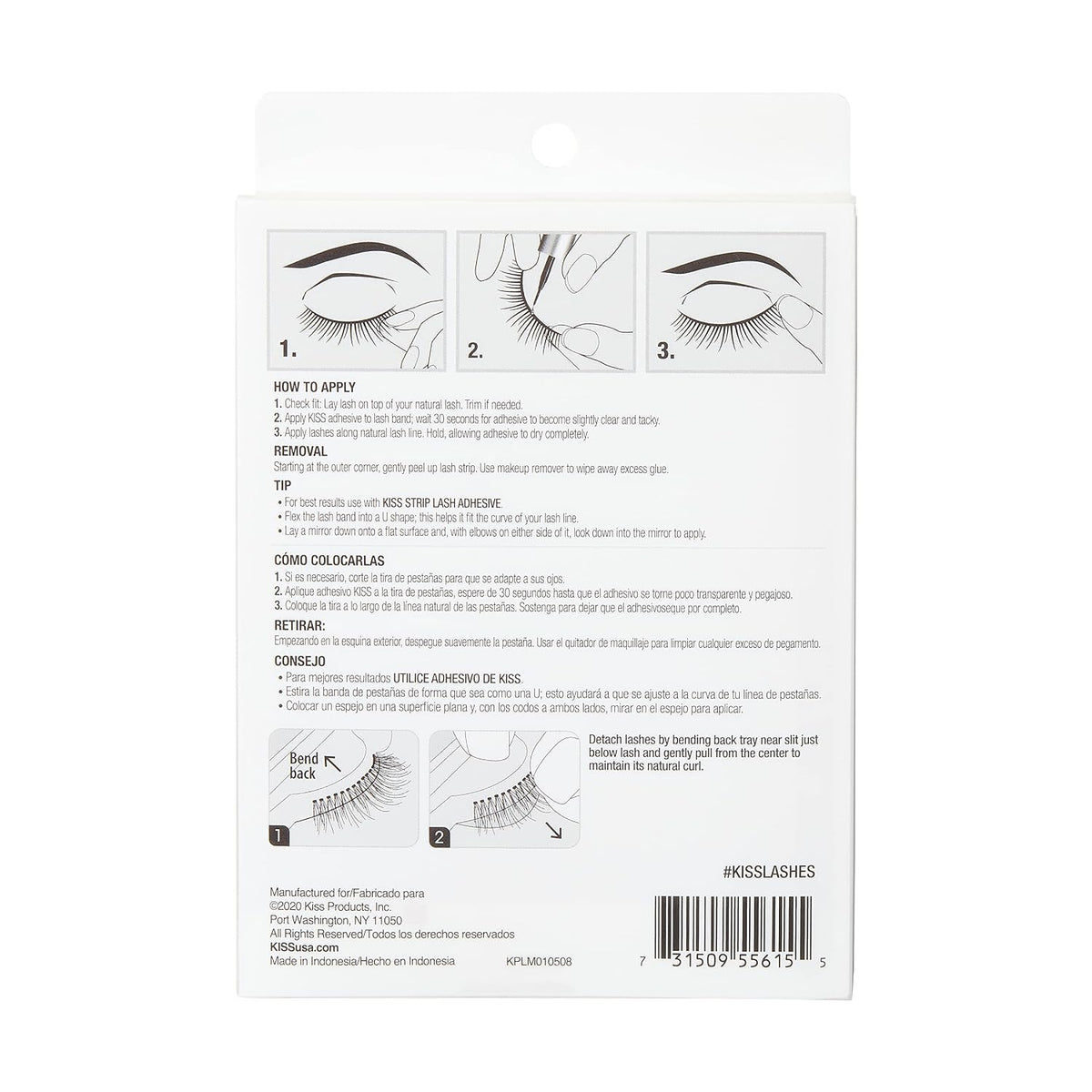 Kiss Products No. 03 Ever EZ Lashes, 10 unidades (el empaque puede...