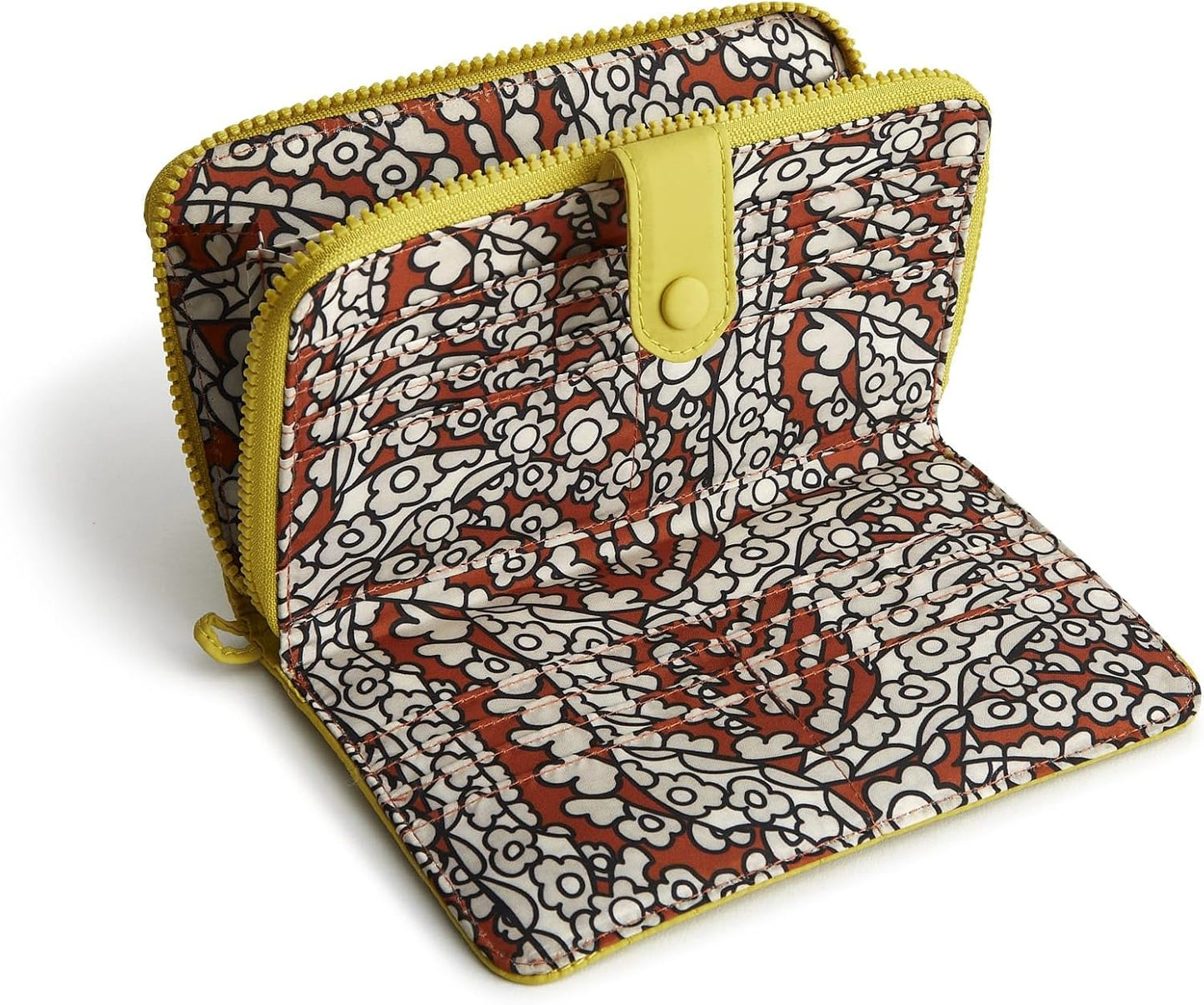 Vera Bradley Cartera con pestaña grande para mujer, nailon | Large (4