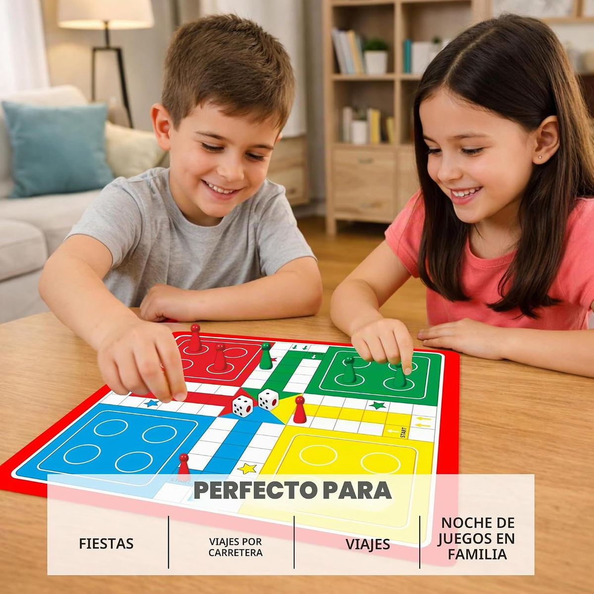 Ankit Toys &amp; Games Ludo &amp; Snakes and Ladders - Juego de mes...