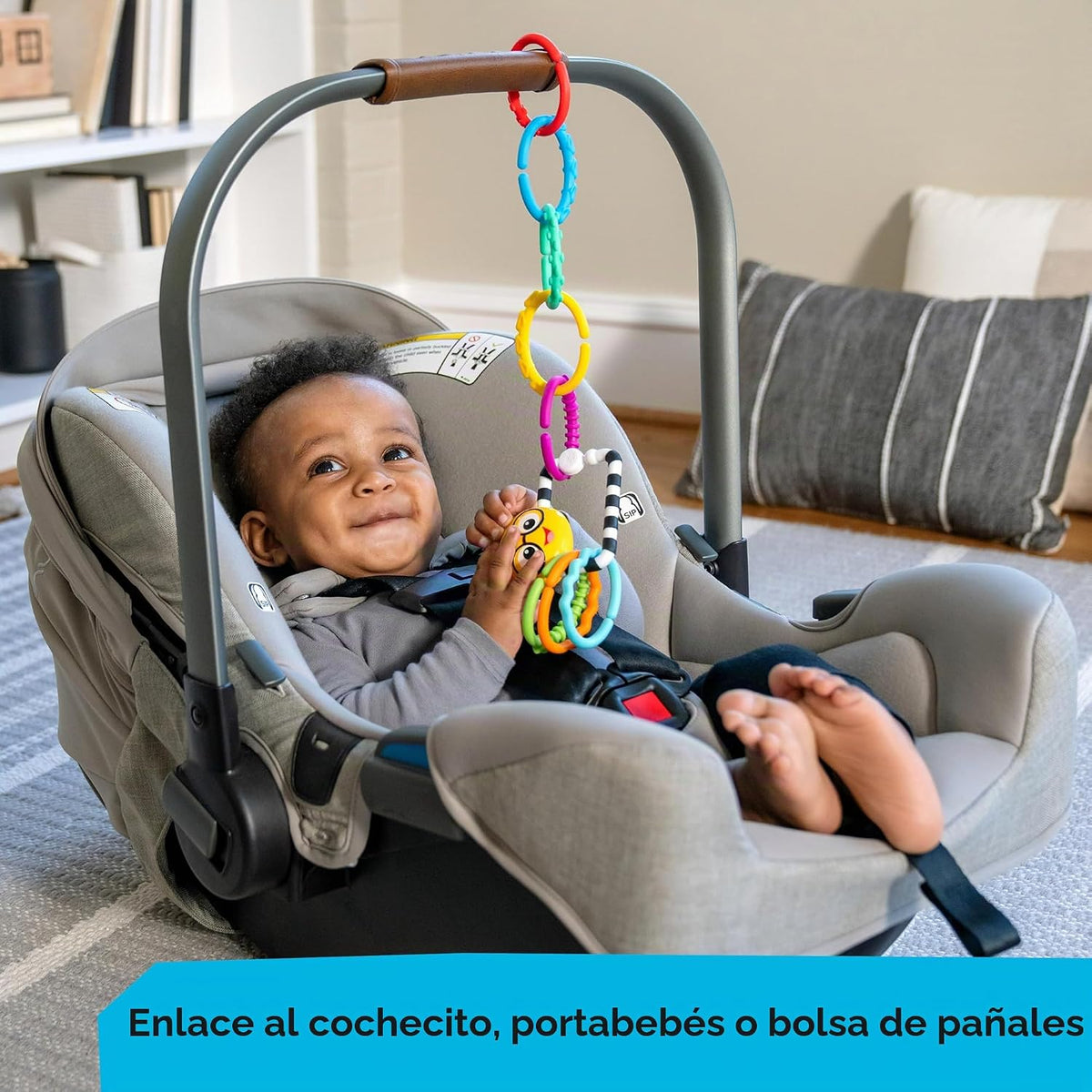 Baby Einstein Cals Connectors - Juguete sensorial con eslabones tex...
