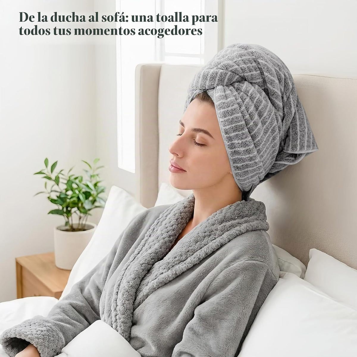 ROLSHOL Paquete de 2 toallas de microfibra grandes para mujer, 27 ×...