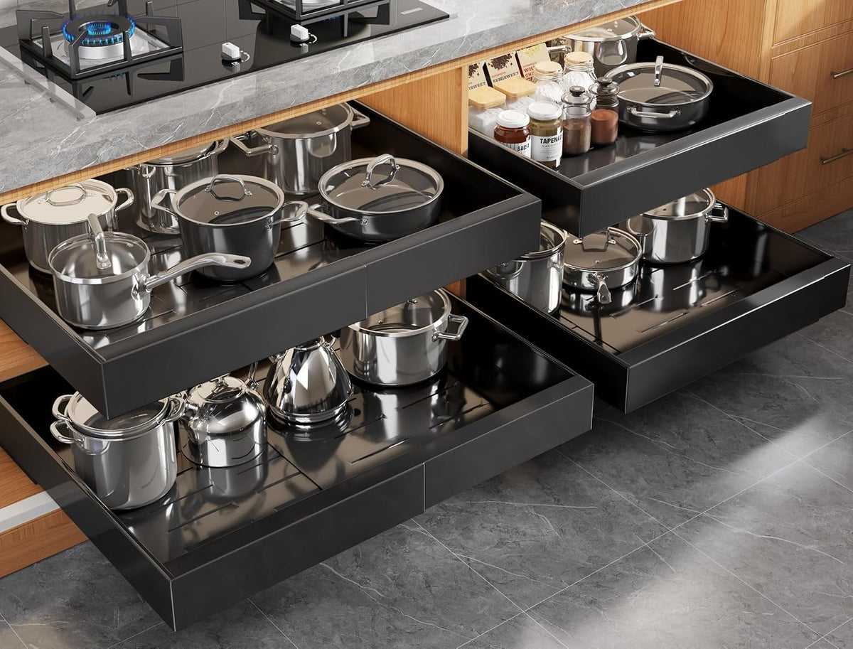 Seinloes Paquete de 4 Organizadores Expandibles (38.3 cm-66.8 cm) p...