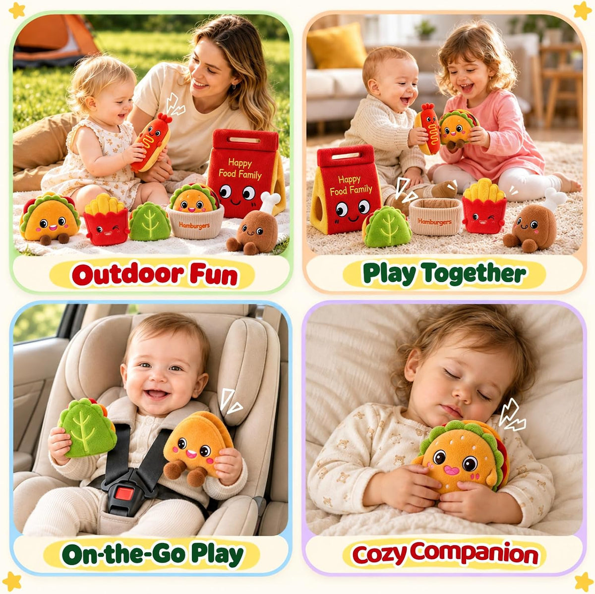 SAIMAND Juguetes sensoriales para bebés, juguetes Montessori para n...