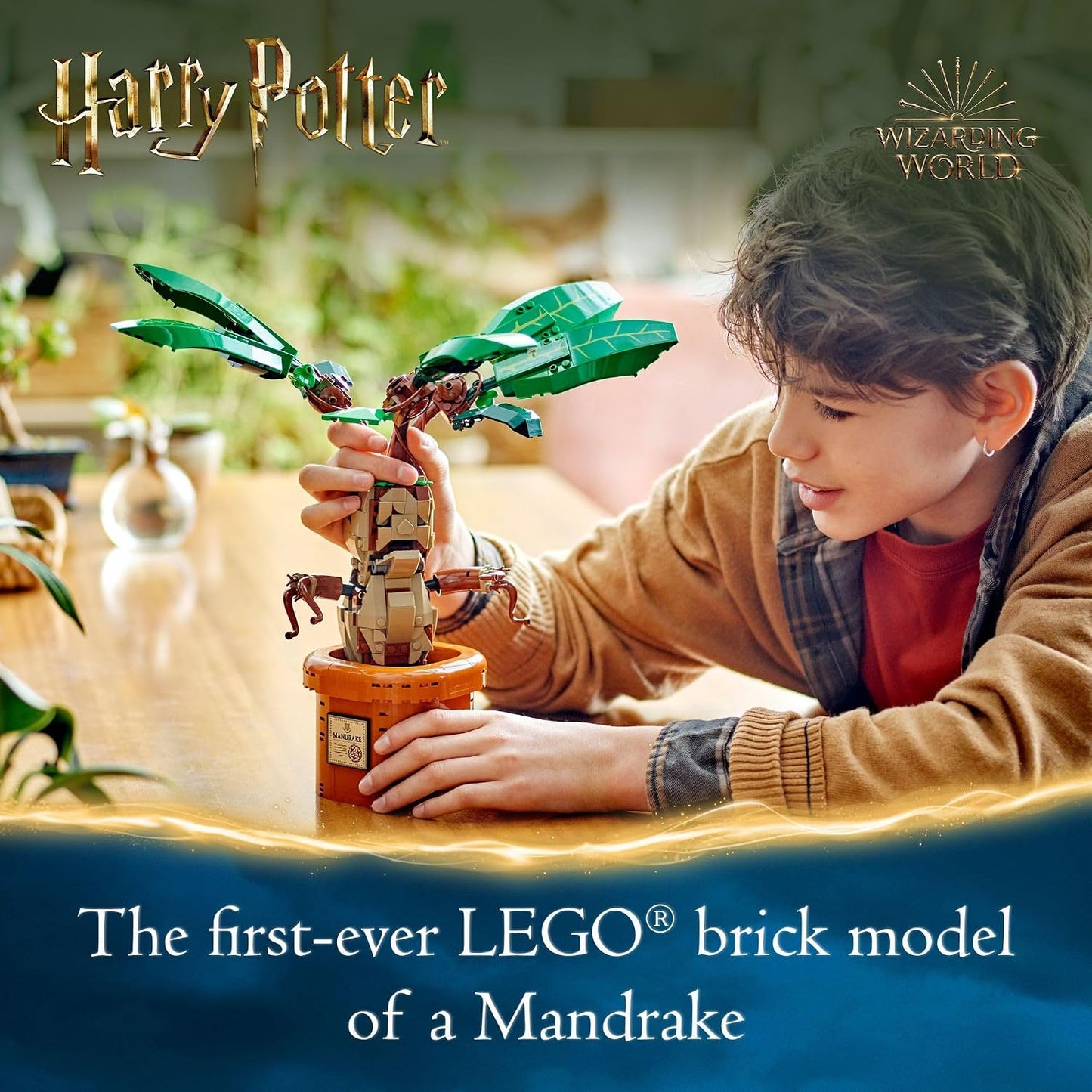 LEGO Figura de mandrágora de Harry Potter y juguete de planta de ma...