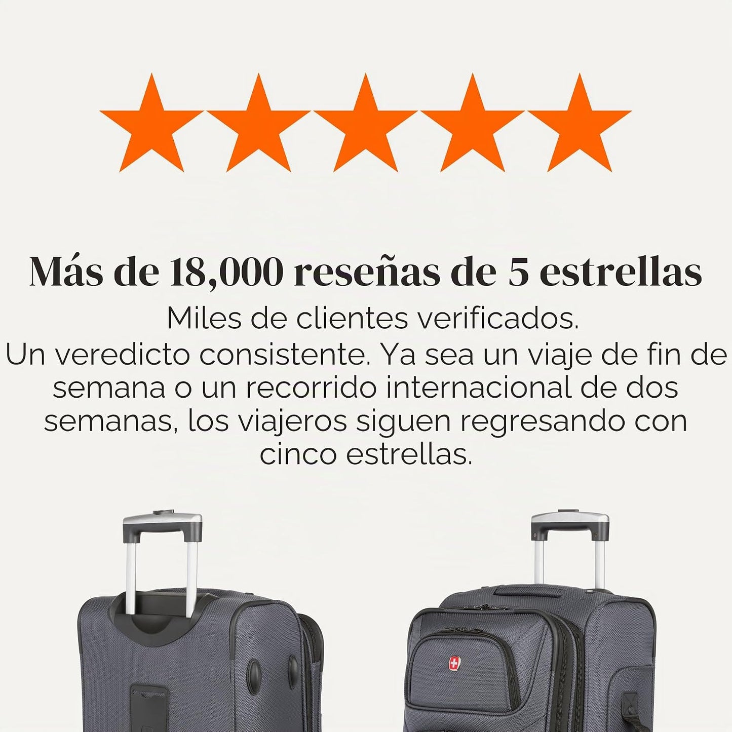 SwissGear Sion Softside Expandible, Gris oscuro, Equipaje de mano,...