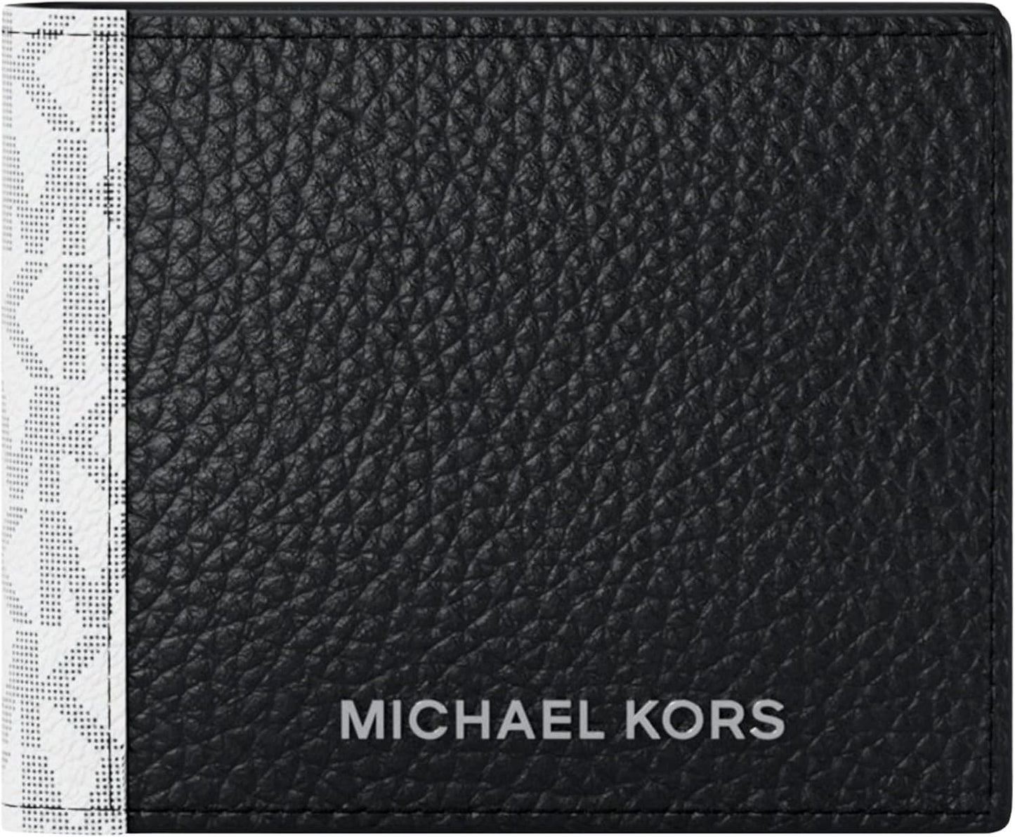 Michael Kors Cartera Billfold Mason para hombre, MK Signature\/Negr...