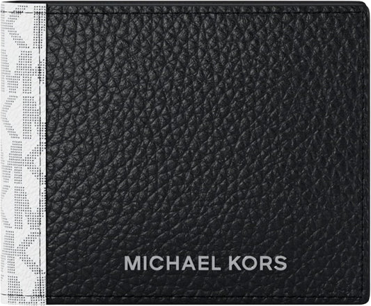 Michael Kors Cartera Billfold Mason para hombre, MK Signature\/Negr...