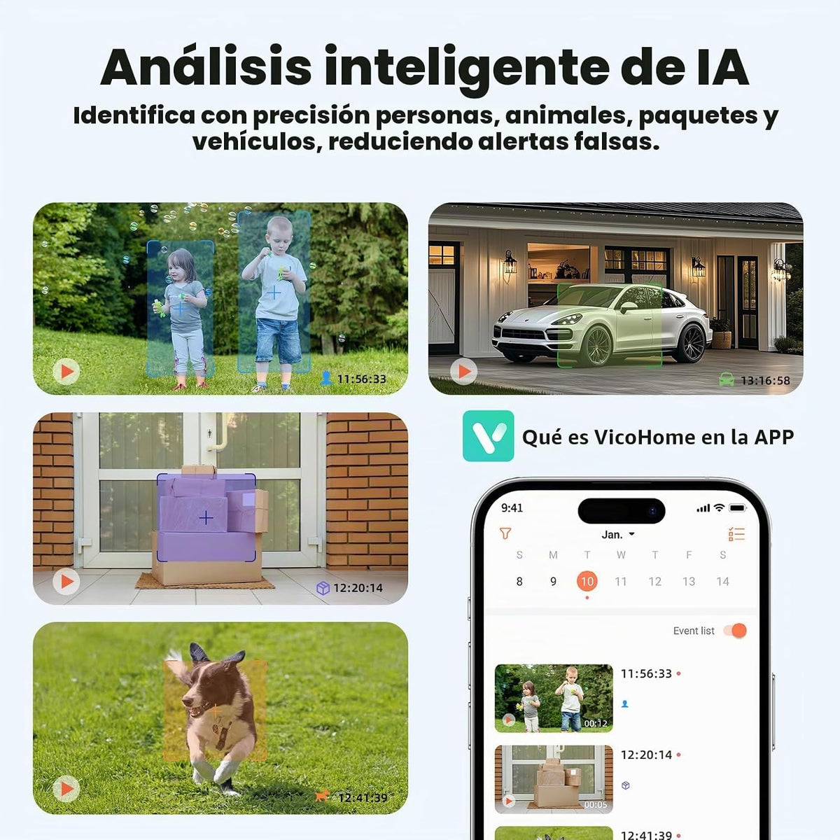 Techage 2K Cámaras de seguridad solar inalámbricas para exteriores...
