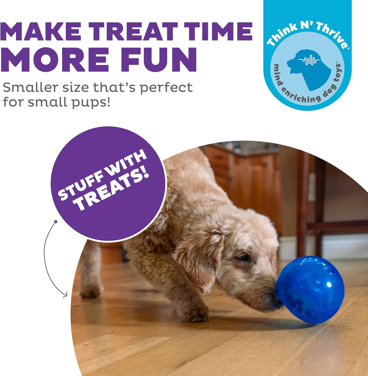 Planet Dog Orbee-Tuff Lil' Snoop - Juguete interactivo para per...