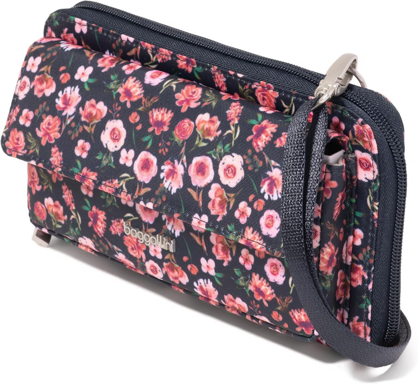 Baggallini Cartera cruzada para teléfono RFID