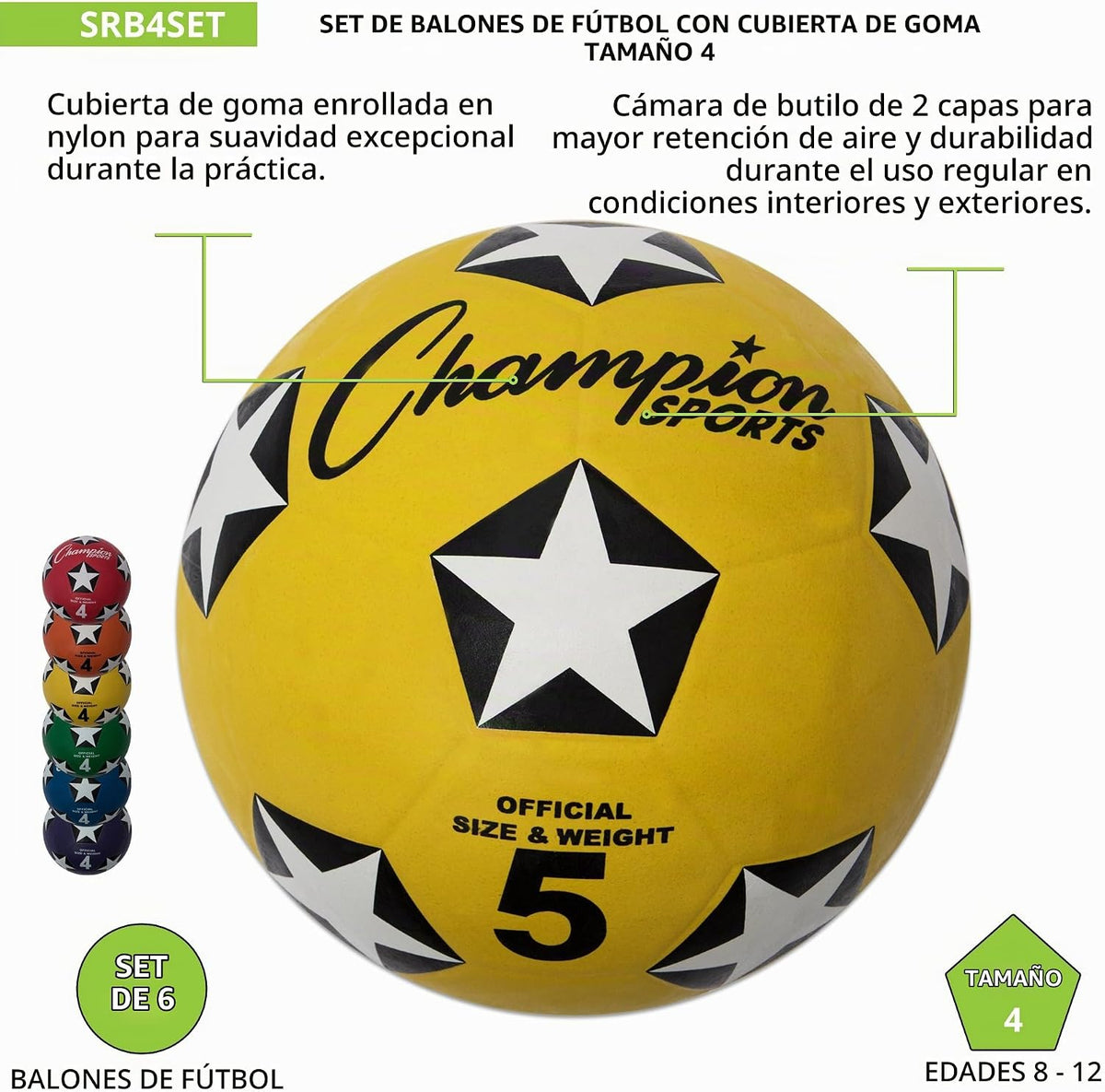 Champion Sports Cubierta de goma