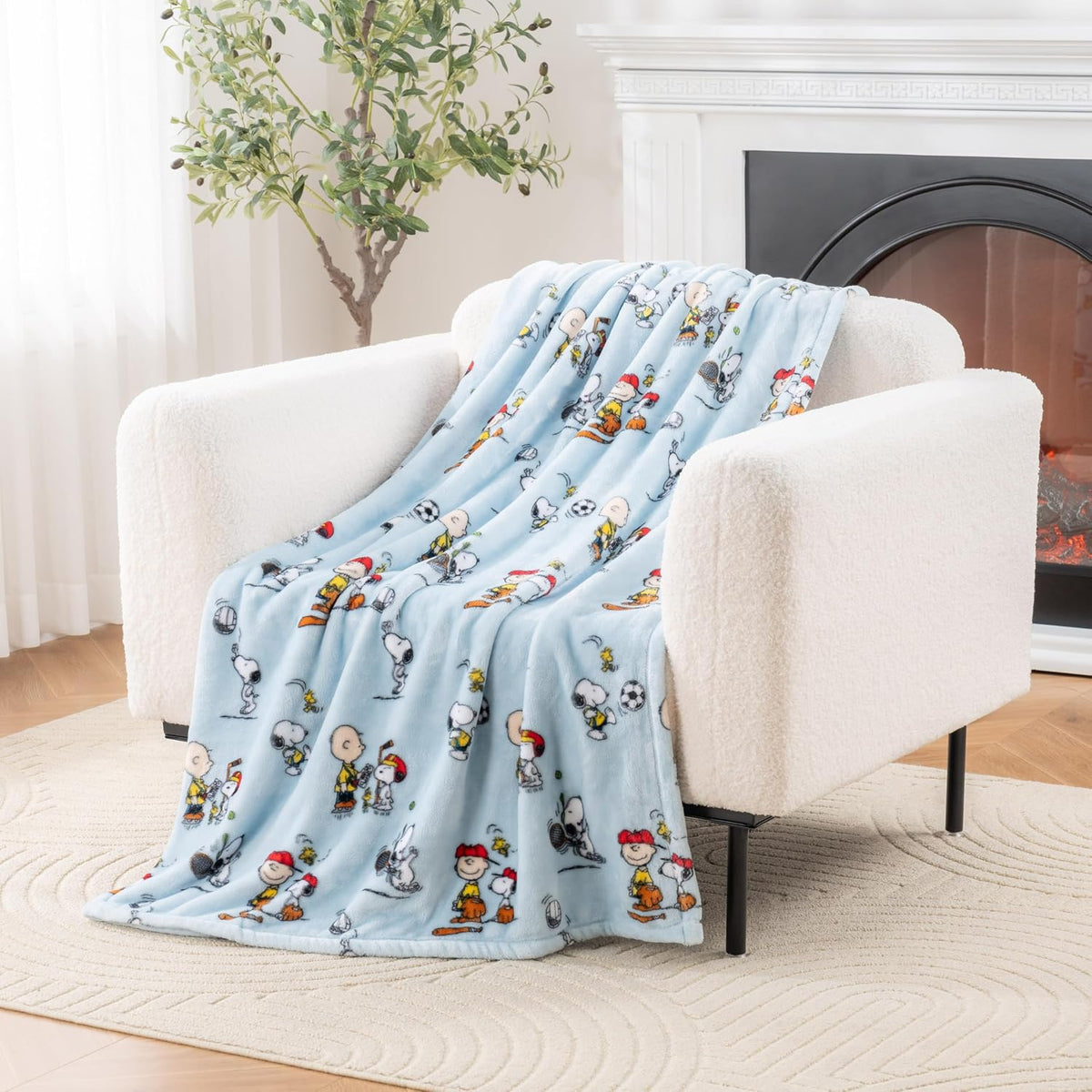 Berkshire Blanket Peanuts® VelvetLoft® Manta de Tiro de Felpa con P...