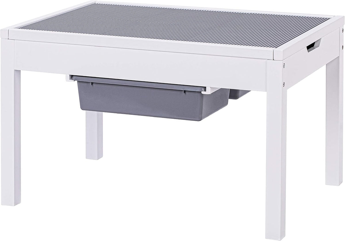 UTEX KIDS Mesa de actividades grande 2 en 1 para niños con almacena...