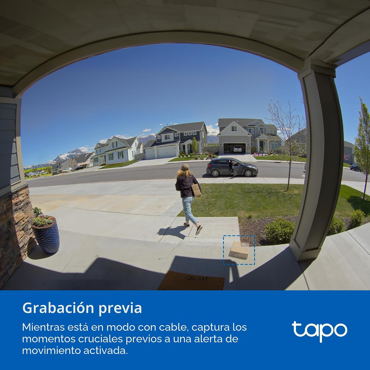 Tapo Timbre de video inteligente con cable o batería 2K+ con timbre...