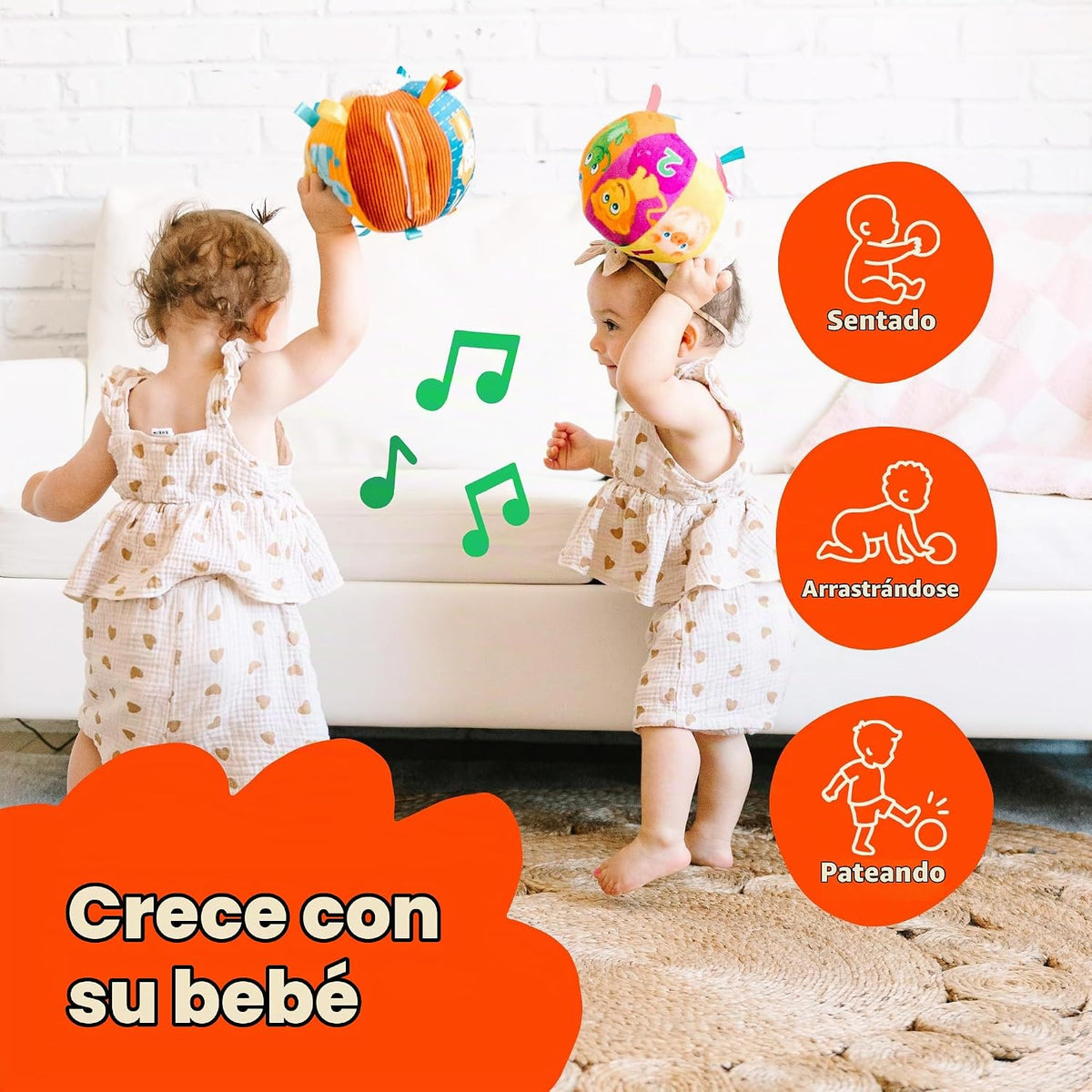 Move2Play, Pelota de Bebé Divertidísima e Interactiva con Música y...