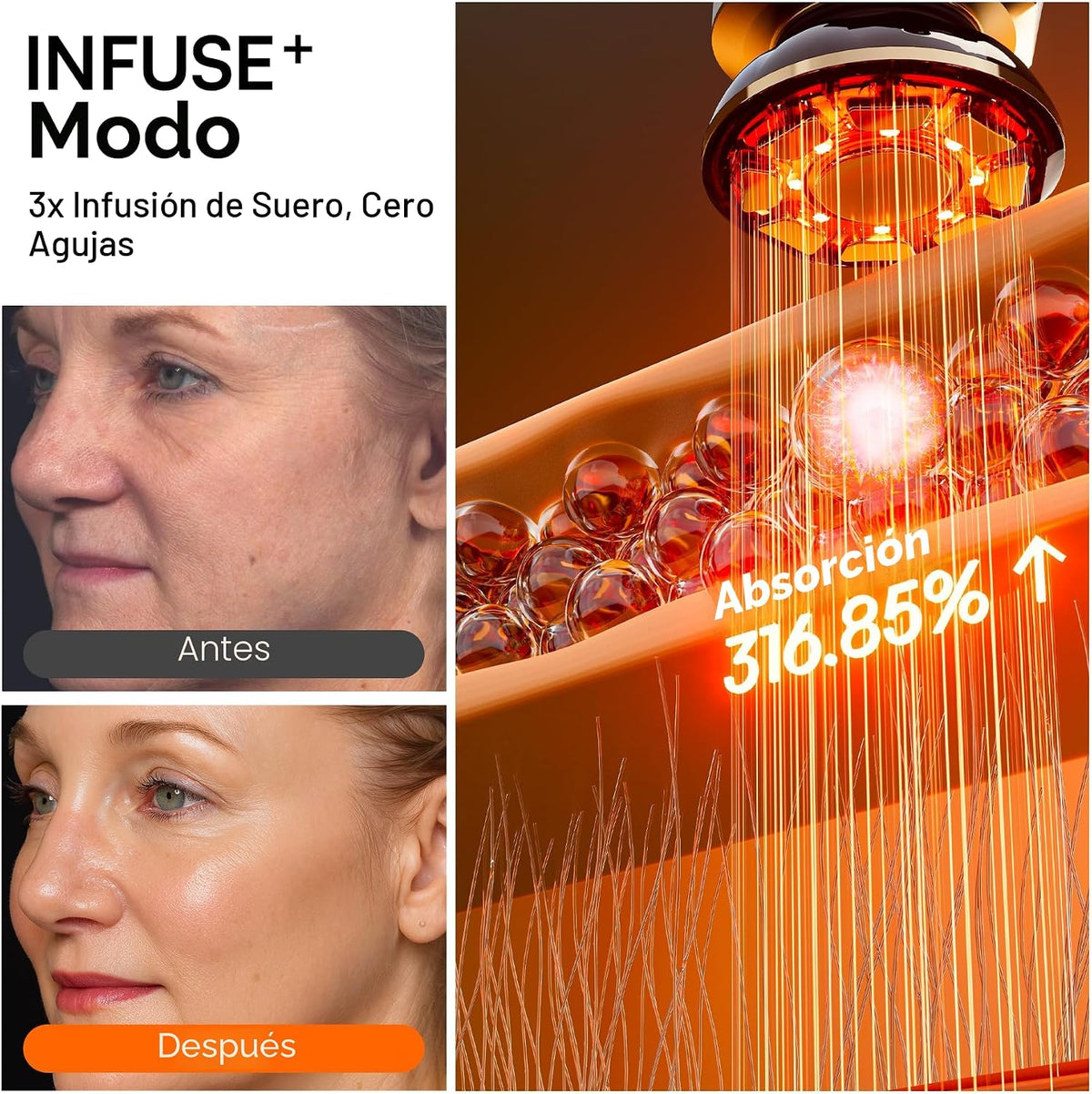 INIA Flare 3-en-1 dispositivo de belleza facial microcorriente de l...