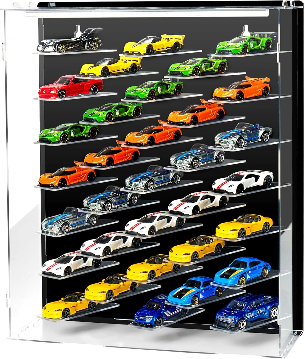 Caja de exhibición y almacenamiento de acrílico para coches a escal...