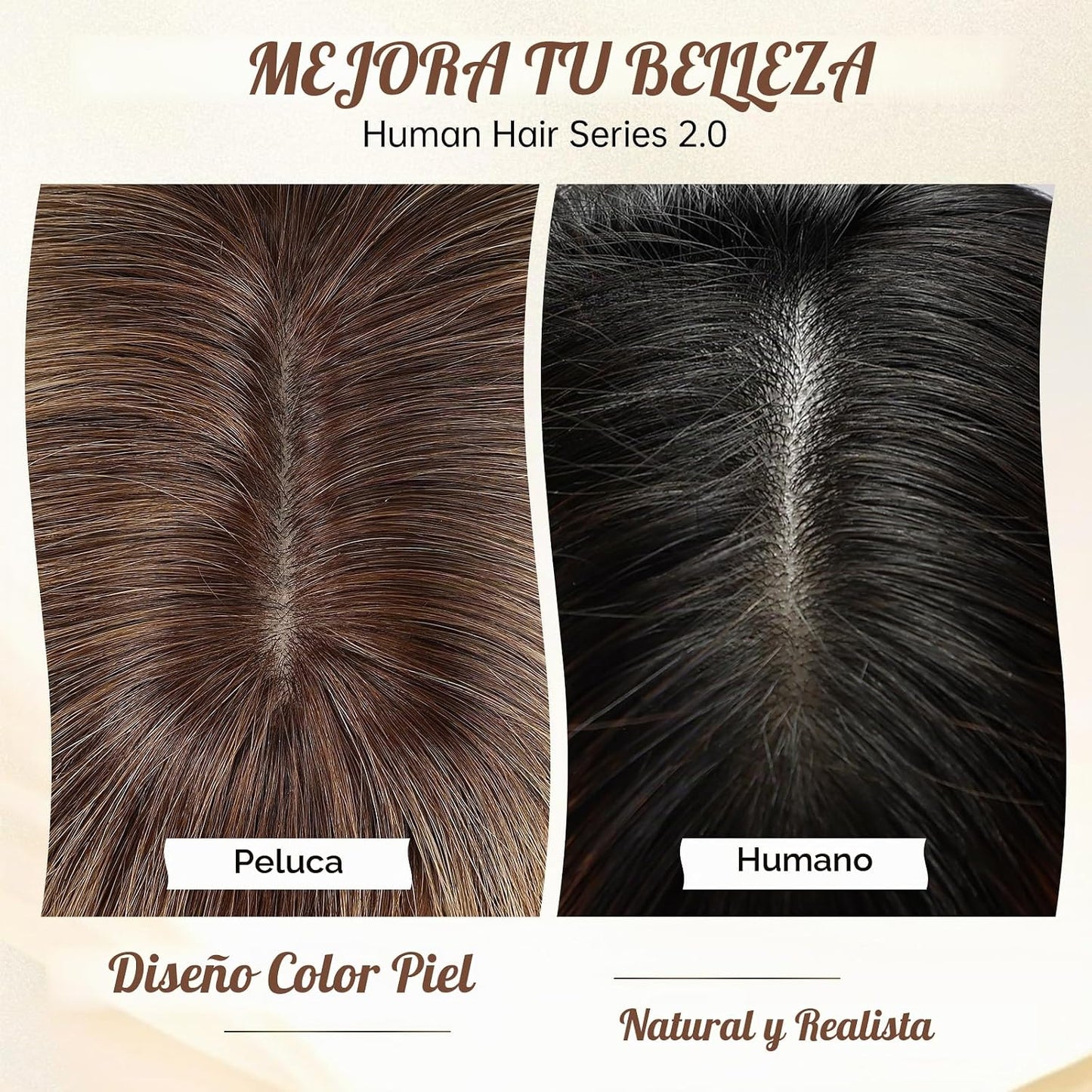 KKU Pelucas de cabello humano rubio ceniza degradado de 16 pulgadas...