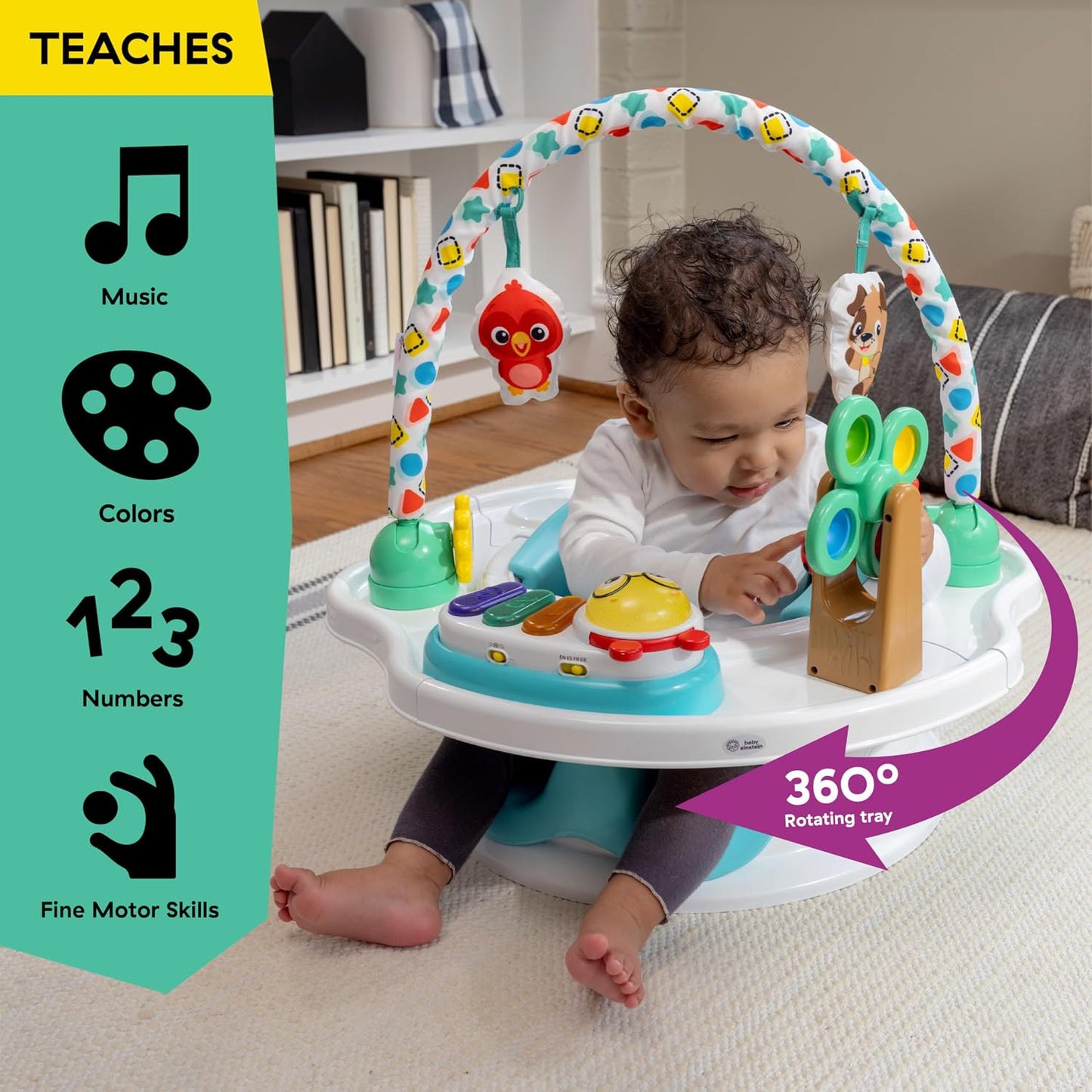Baby Einstein SuperSeat Touch of Tunes - Asiento de actividades 3 e...
