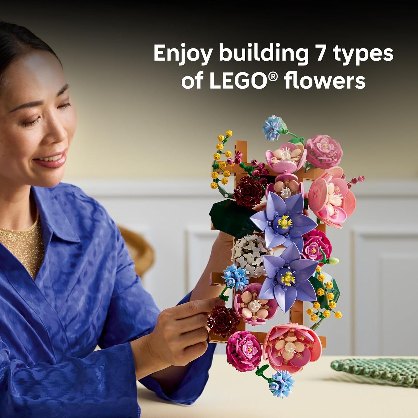 LEGO Botanicals 11503 - Decoración de pared de flores, juego de con...