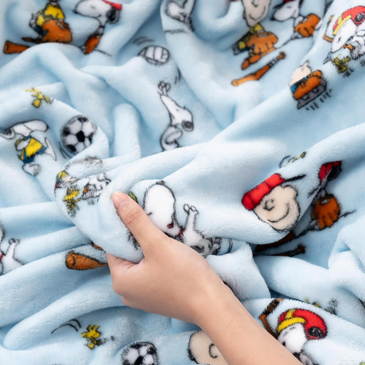Berkshire Blanket Peanuts® VelvetLoft® Manta de Tiro de Felpa con P...