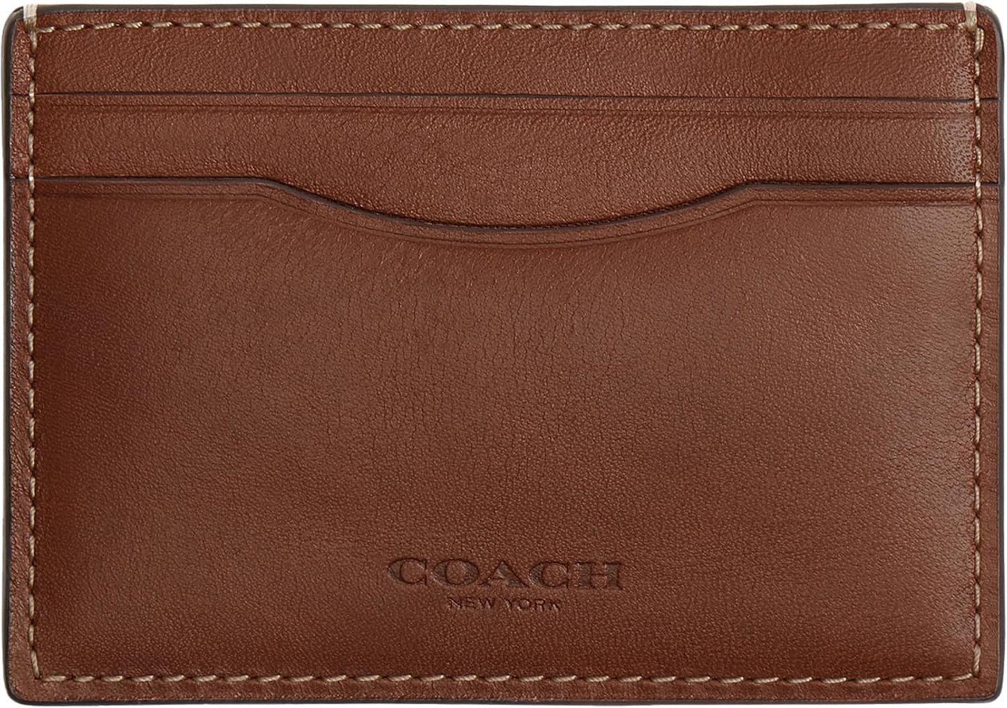 Coach Funda para tarjetas con clip para dinero, color secoya, talla...