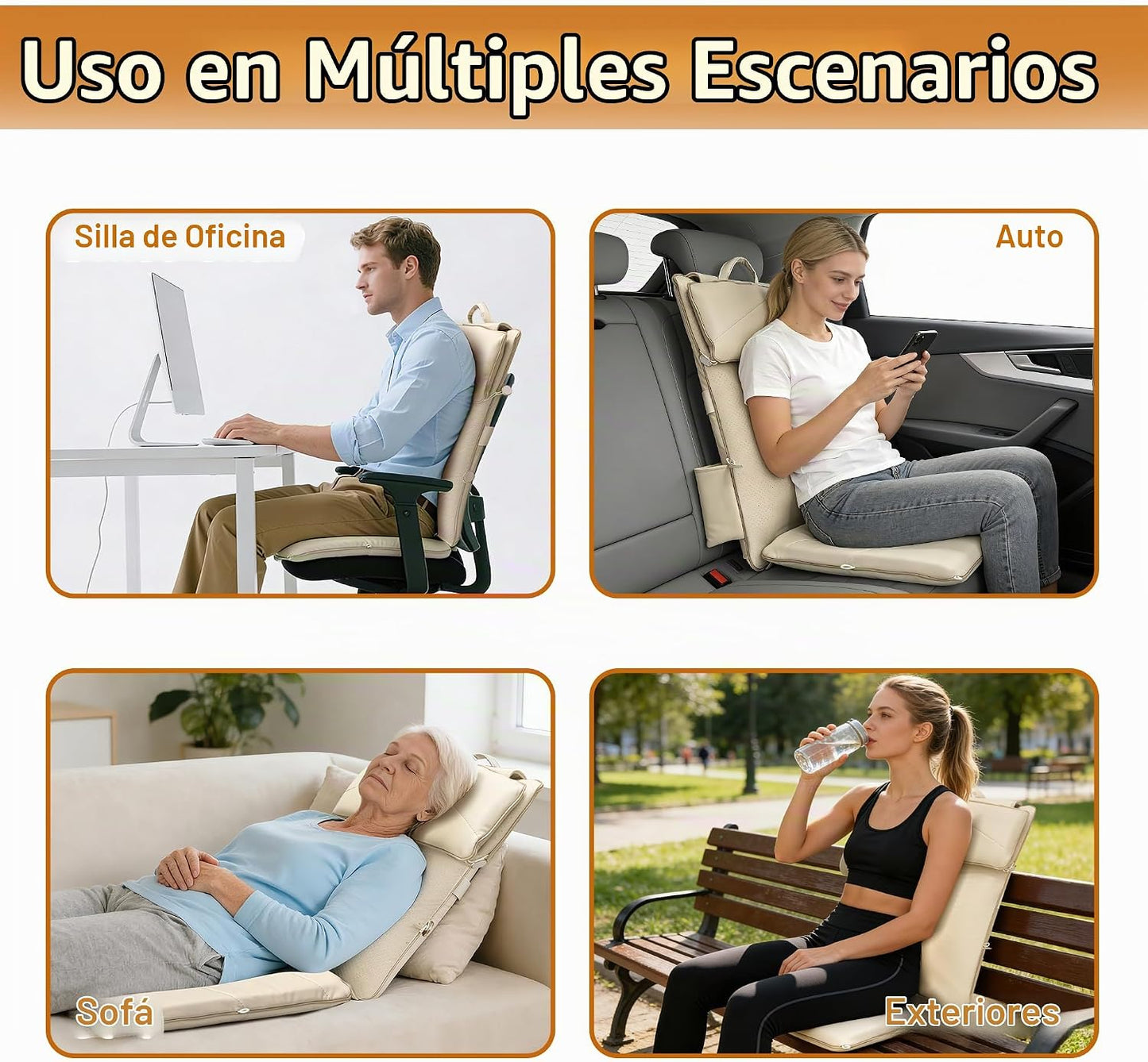 Joyset Shiatsu Masajeador de cuello y espalda para silla, masajeado...