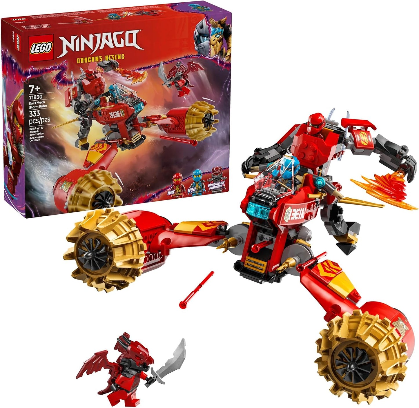 LEGO NINJAGO Kai's Mech Storm Rider Figura de Acción \u2013 Jug...