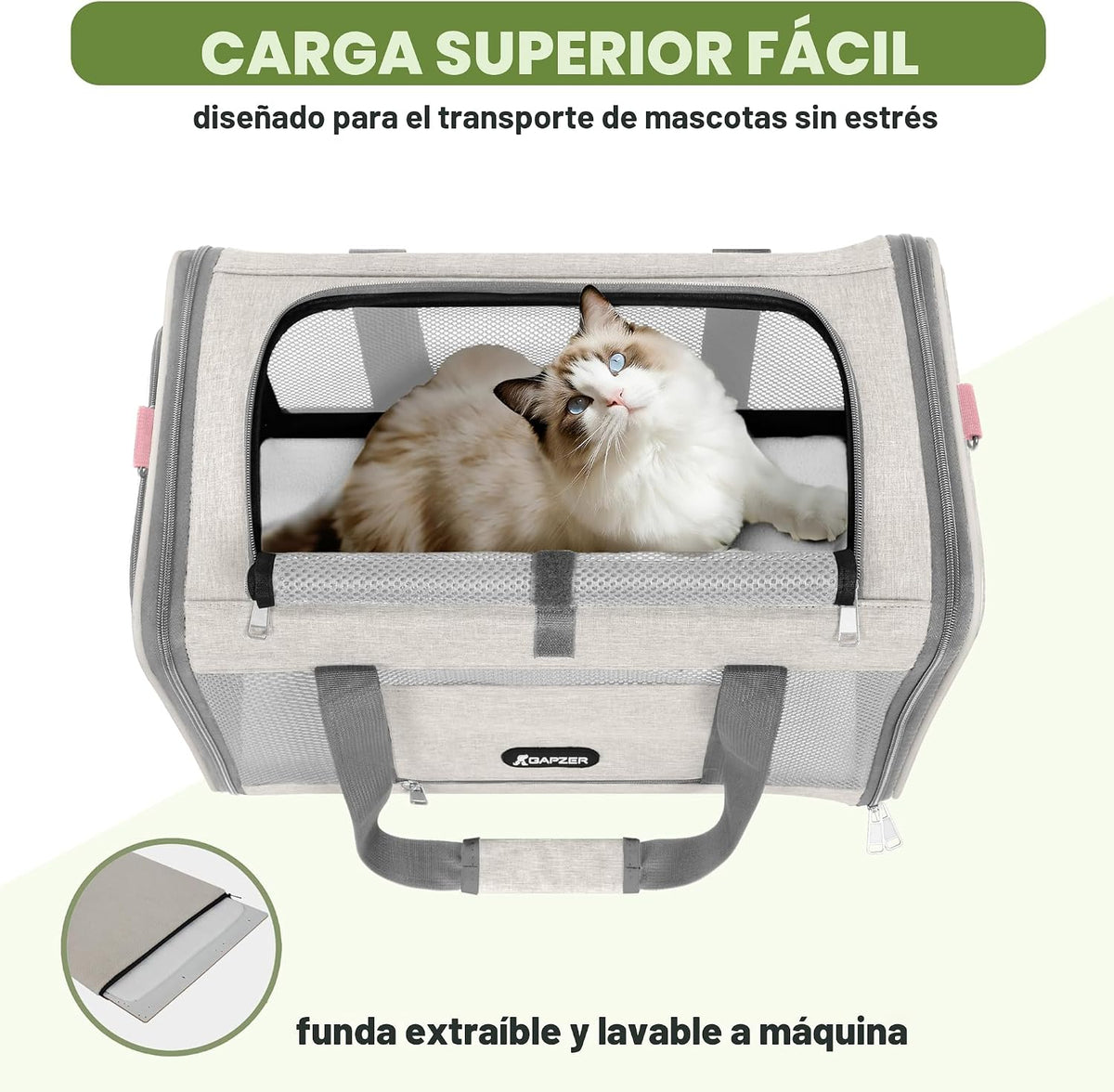 GAPZER - Transportador para gatos aprobado por aerolíneas estadouni...