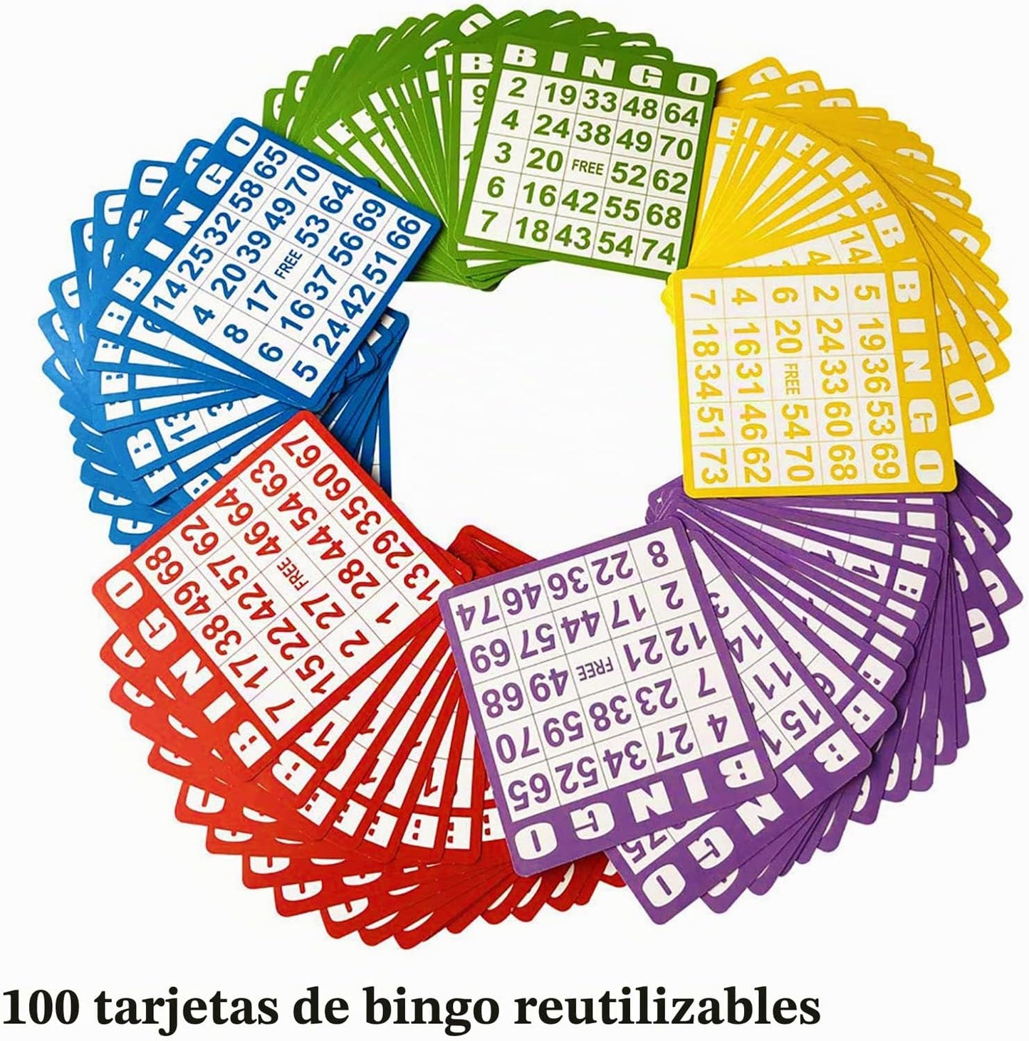 Yuanhe Juego de bingo Jumbo \u2013 Jaula redonda de metal de 11 pul...
