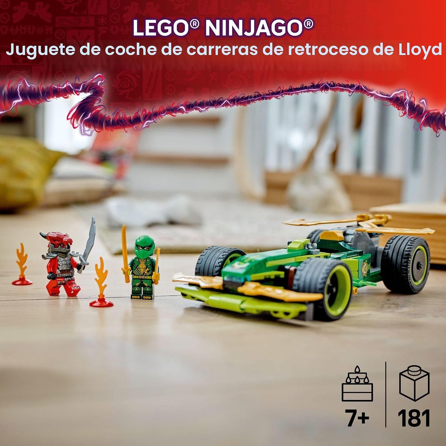LEGO NINJAGO - Auto de juguete Lloyd's Pull-Back Race Car - Jug...