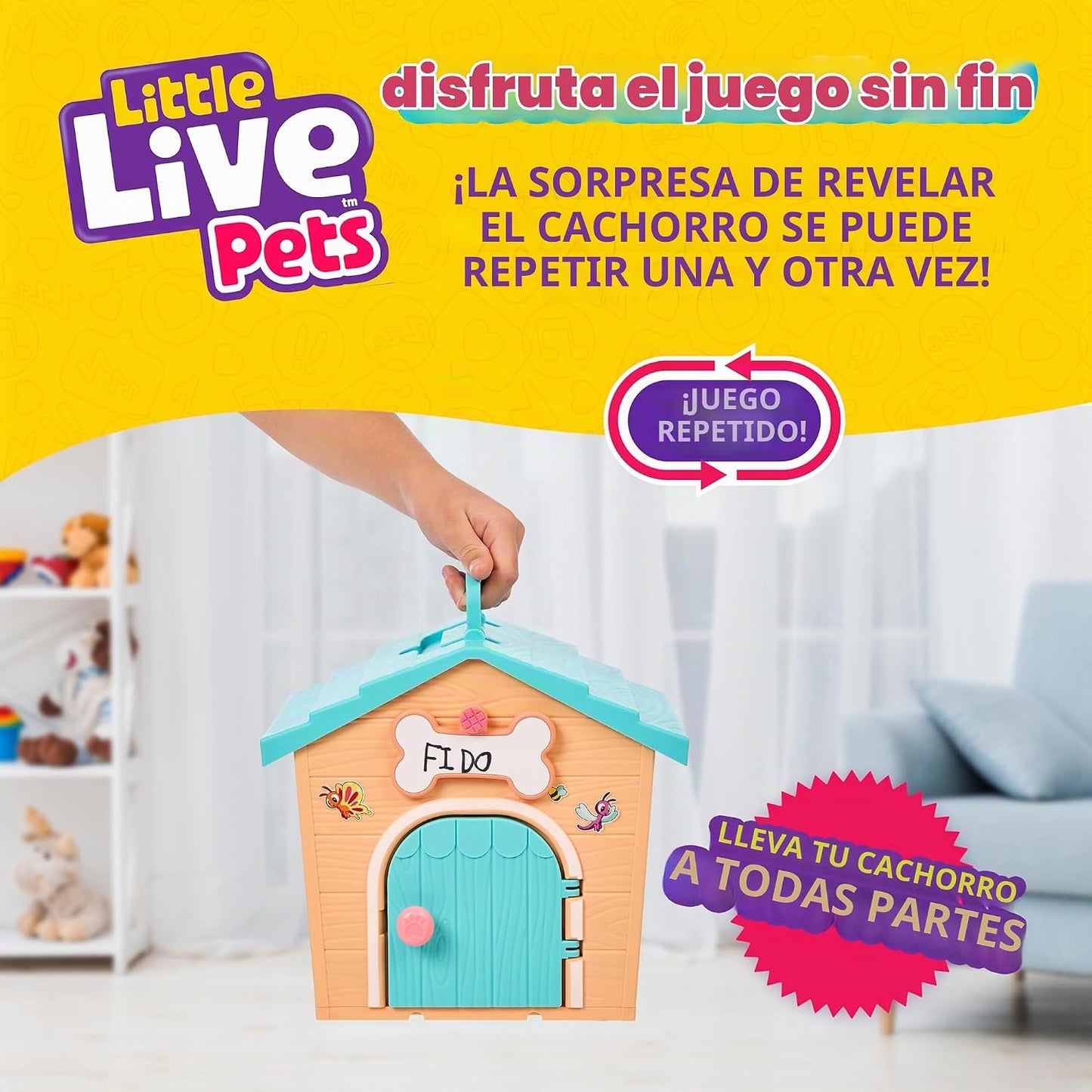 Little Live Pets My Puppy's Home Mini Playset, naranja, juguete...