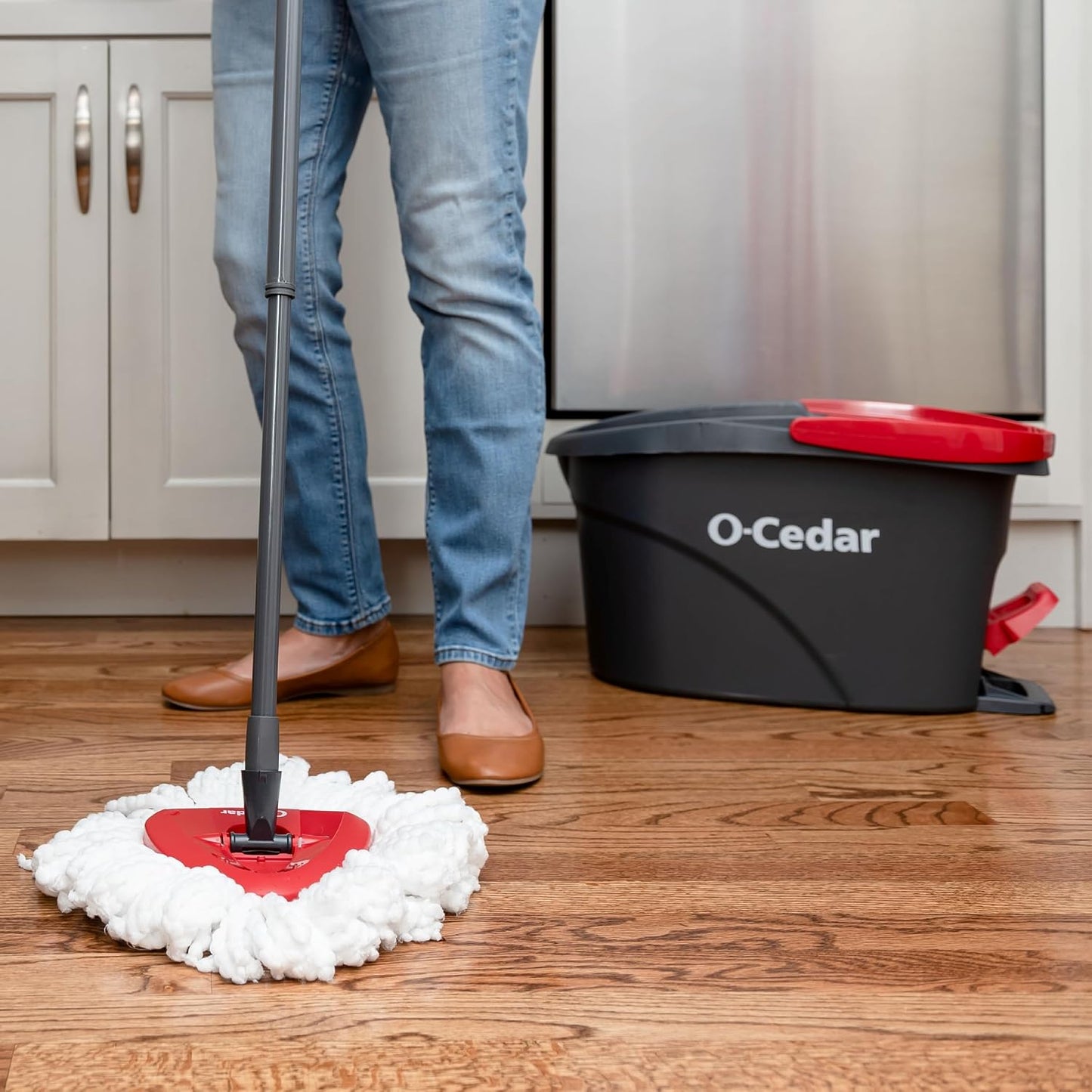 O-Cedar - Sistema de limpieza de pisos, trapeador giratorio de escu...