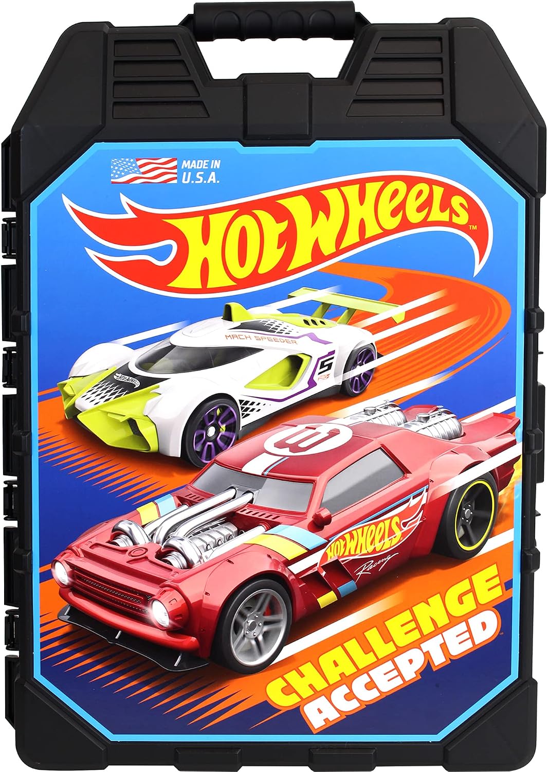 Tara Toys Hot Wheels - Estuche de almacenamiento para 48 autos, fun...