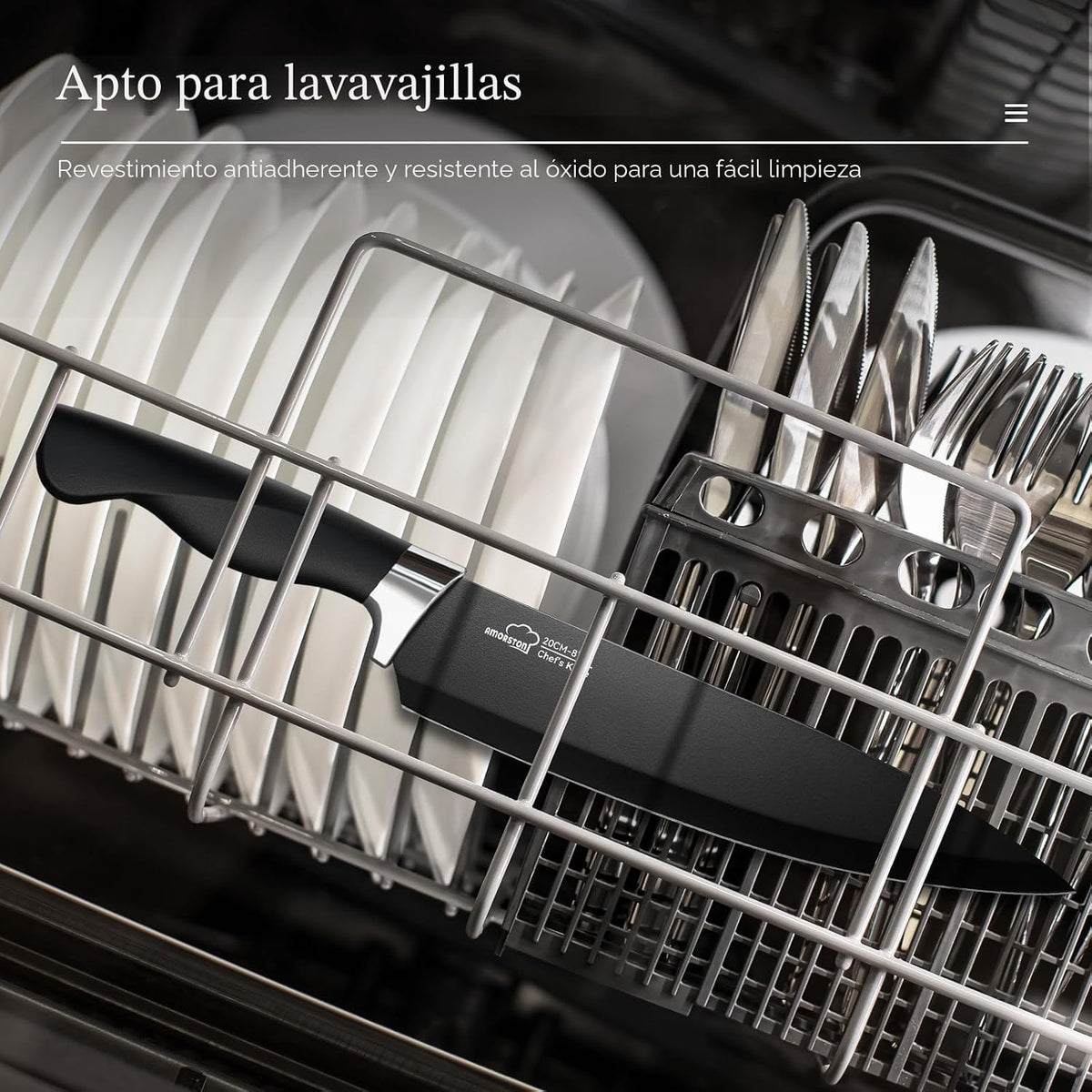 Juego de Cuchillos, Amorston 21 Piezas Juego de Cuchillos de Cocina...