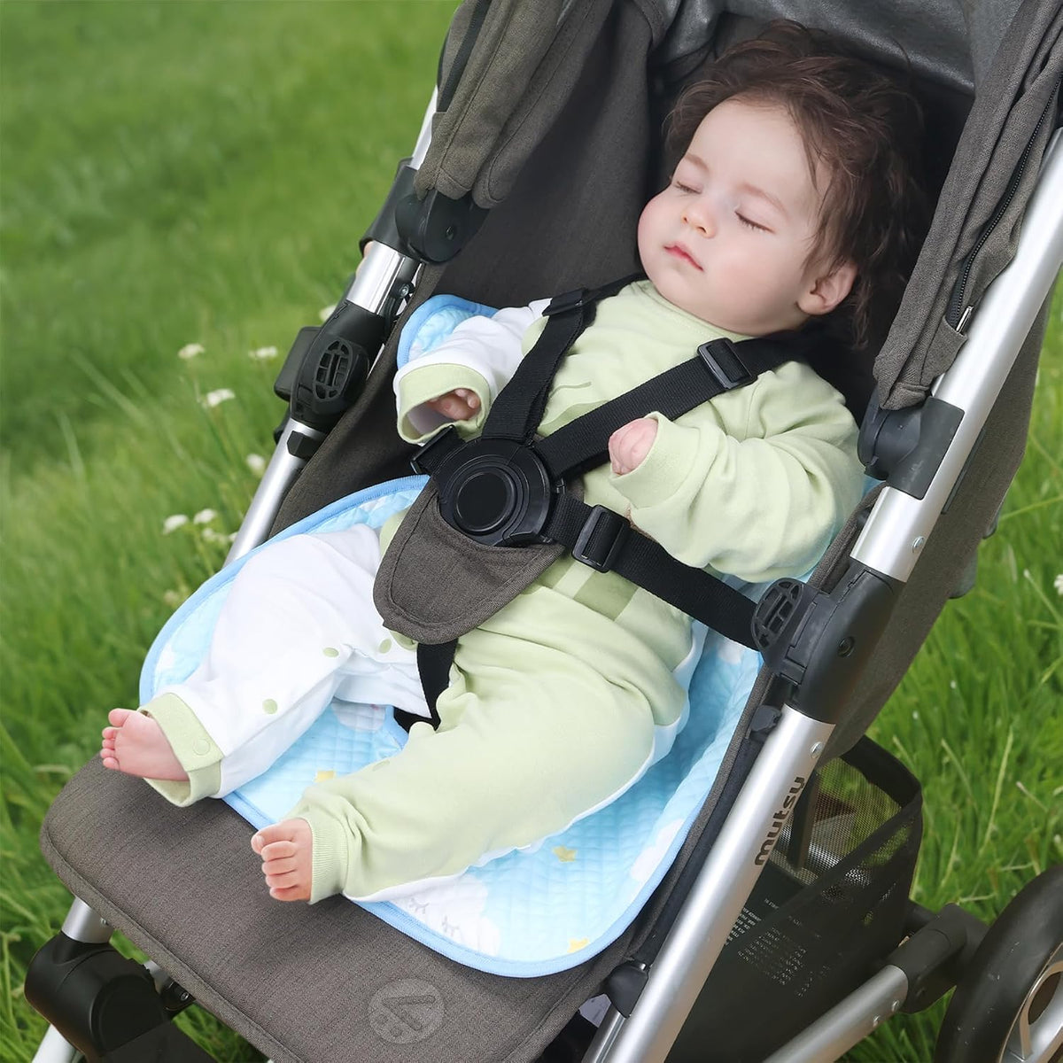 COOLBEBE Paquete de 2 protectores de asiento de coche impermeables...