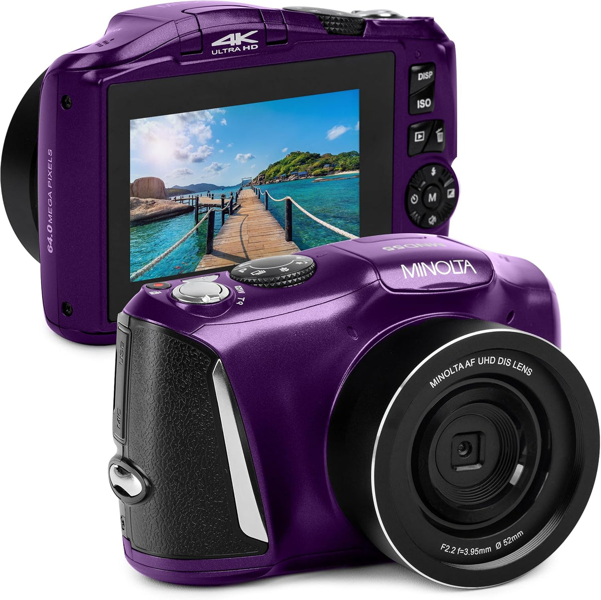 Minolta Minolta MND55 64 MP AF 4K Ultra HD Cámara digital con WiFi,...