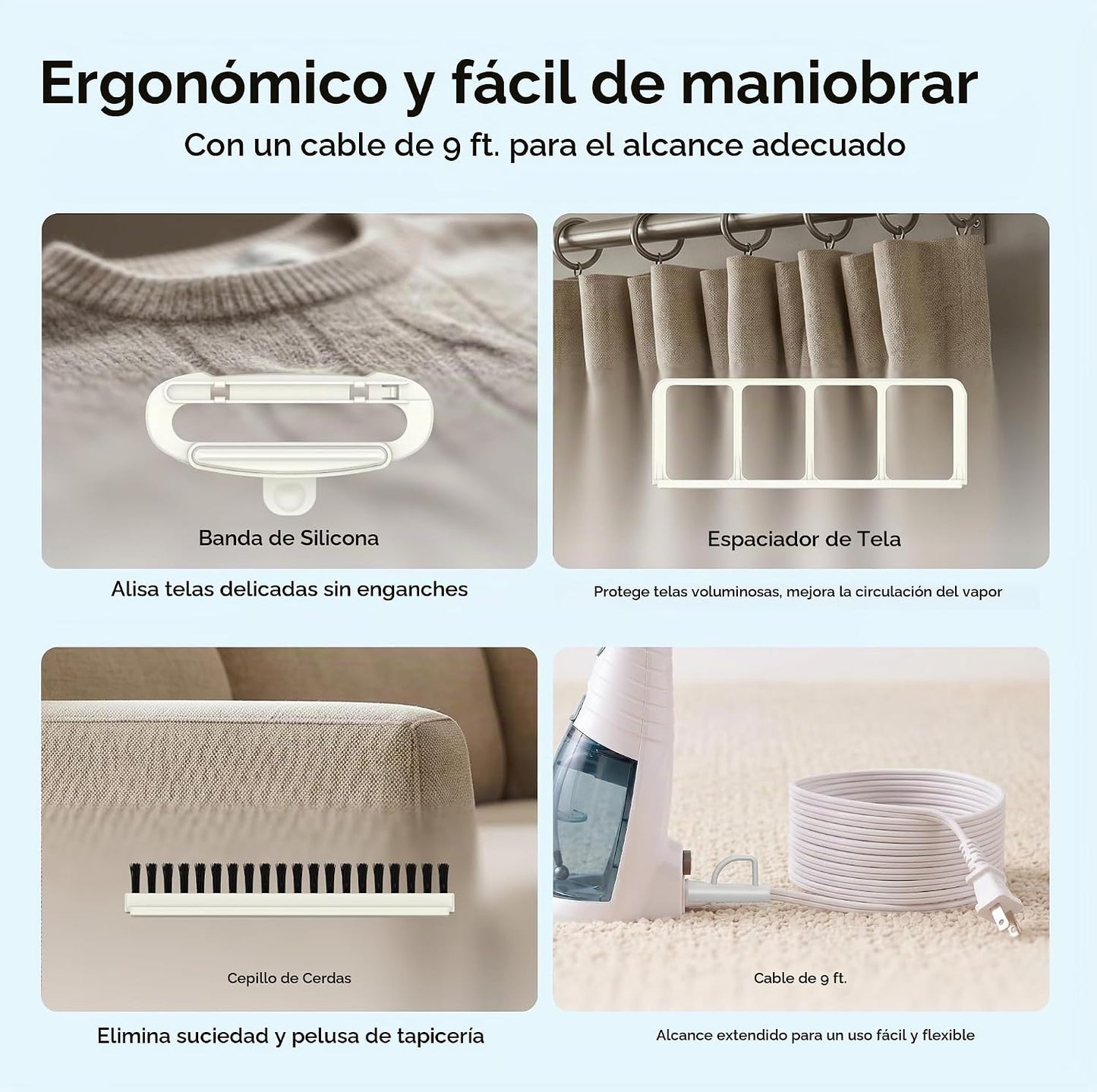 Conair Vaporizador de ropa de mano para ropa, Turbo ExtremeSteam 18...