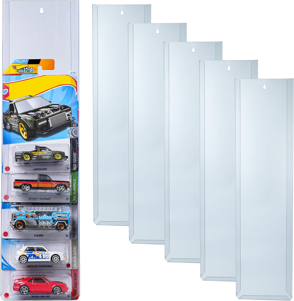 KASTUN 10 piezas Estuche de exhibición de metal para Hot-Wheels Mat...