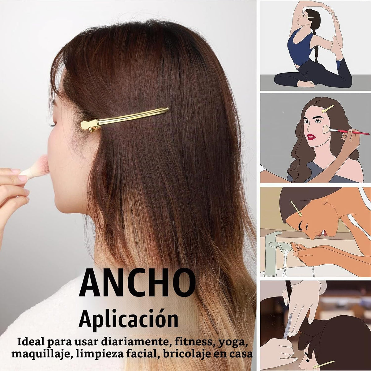 YGDZ Clips de Metal de 3.5 Pulgadas con Pico de Pato con Agujeros -...