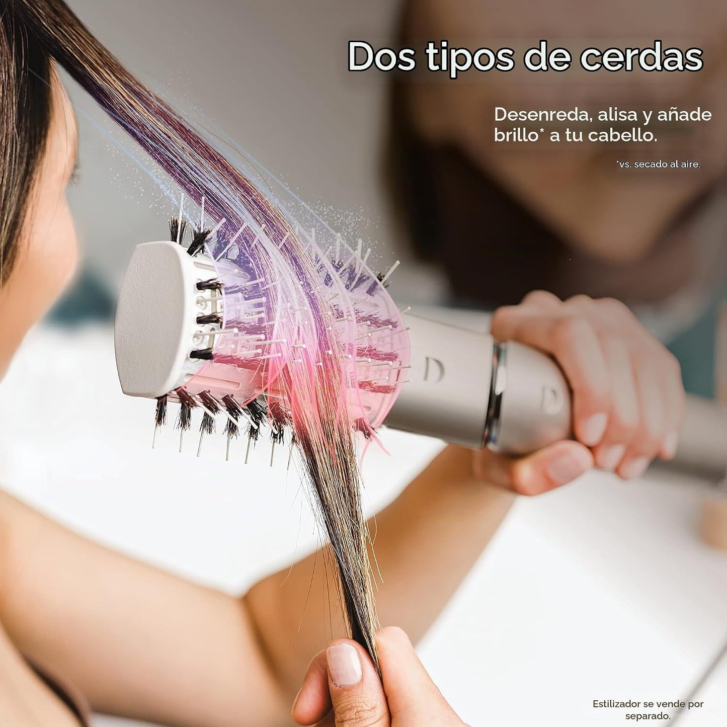 Shark FlexStyle XSKHD4PBA - Cepillo de paleta para enderezar, piedr...