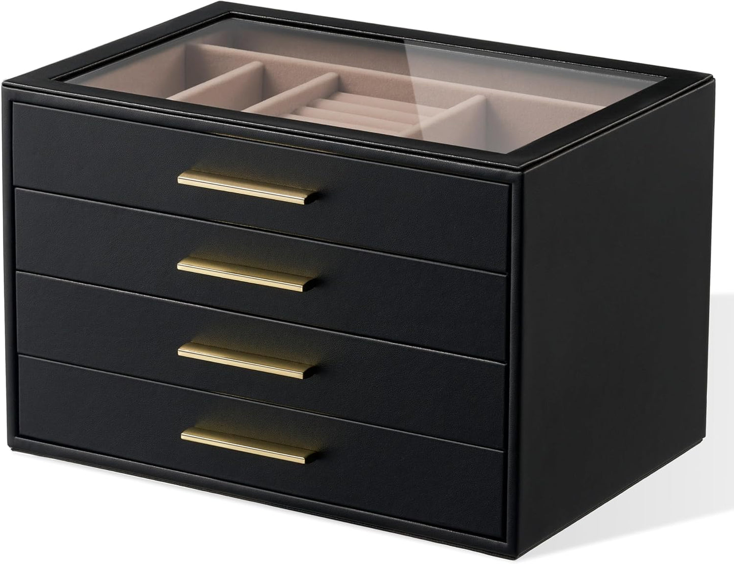 pickpiff Caja Organizadora de Joyas para Mujer: Estuche de Almacena...
