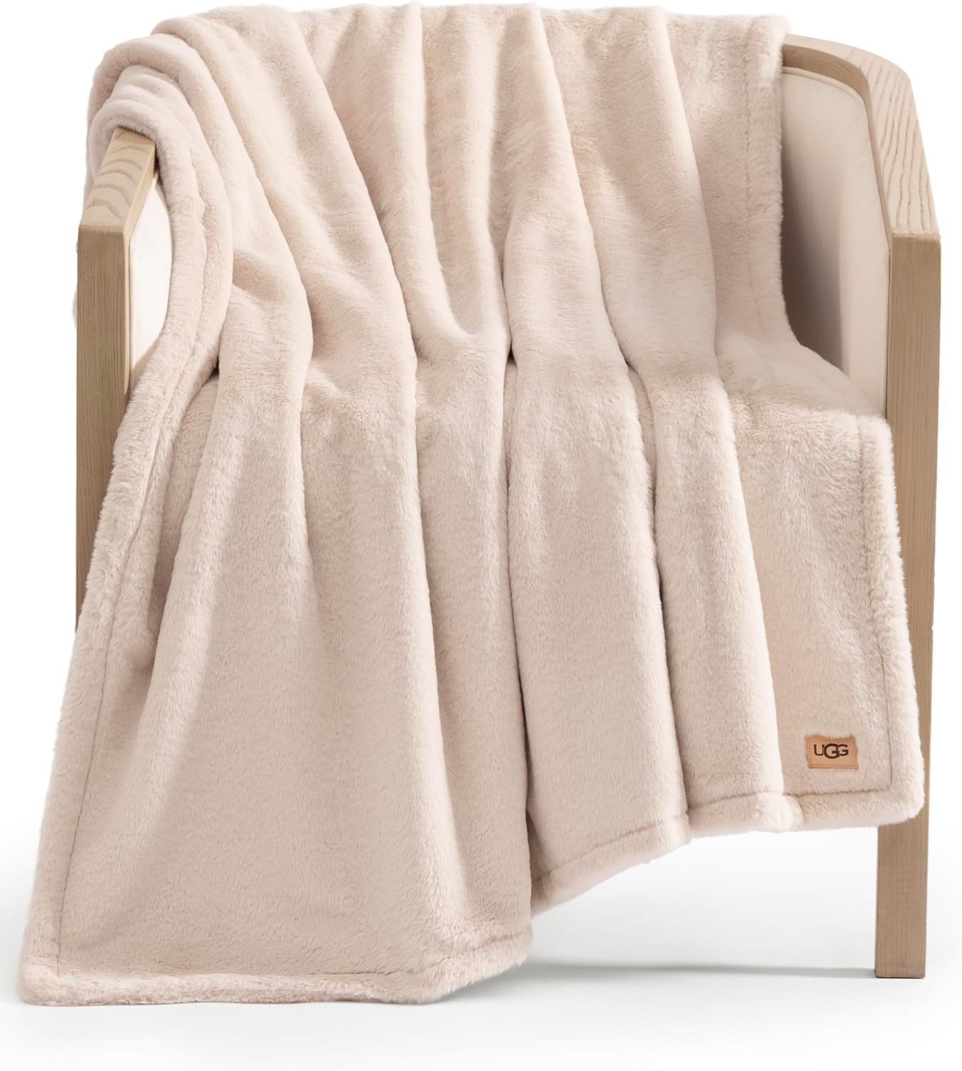 UGG Marcella - Manta para sofá, 50 x 70 pulgadas, color crema (aren...