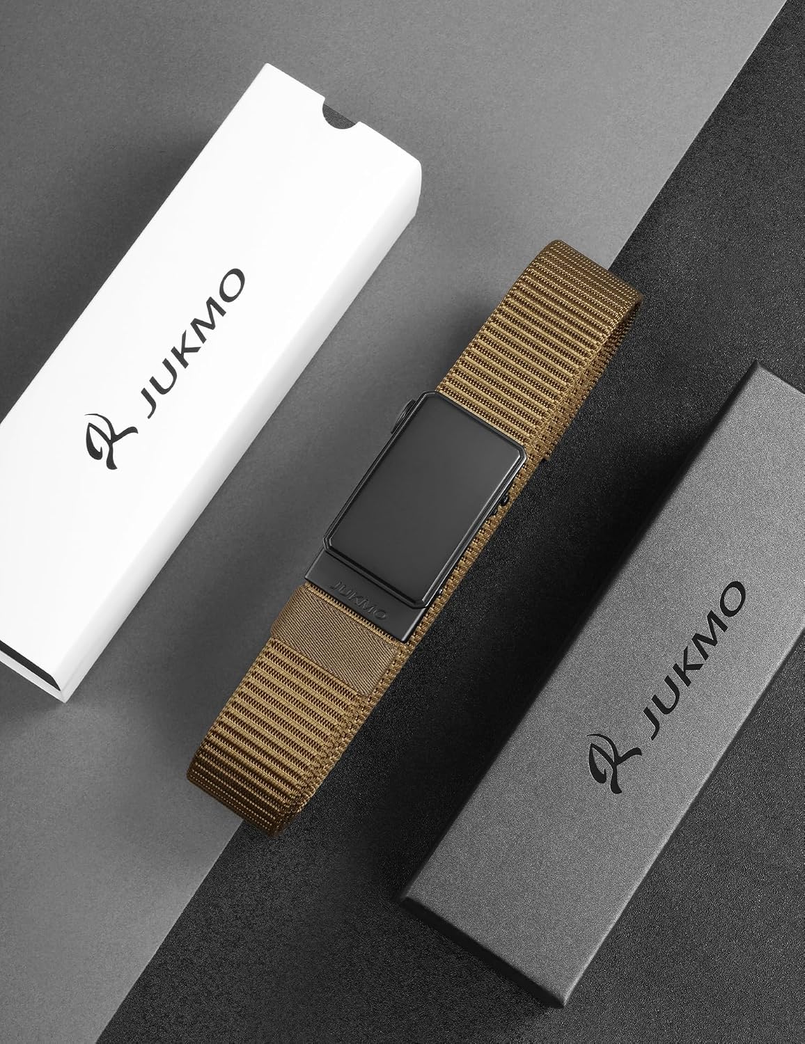 JUKMO - Cinto de nailon con trinquete de 1.5" para hombre, cint...