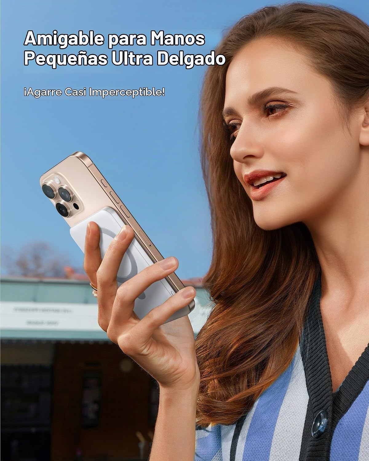 TORRAS EasyGo Cargador Portátil Magnético Delgado de 0.45" para...