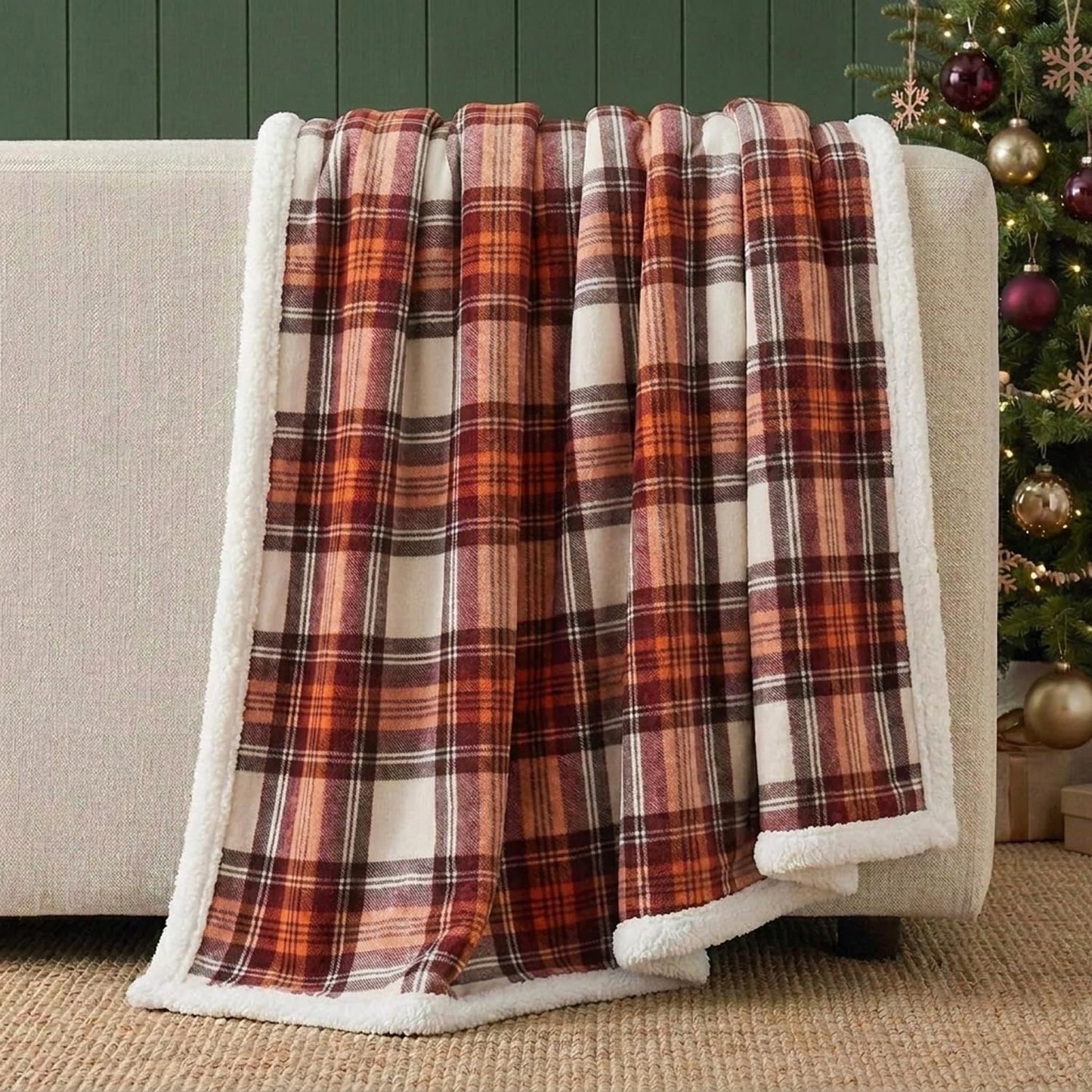 Eddie Bauer - Manta, ropa de cama reversible de sherpa suave y forr...