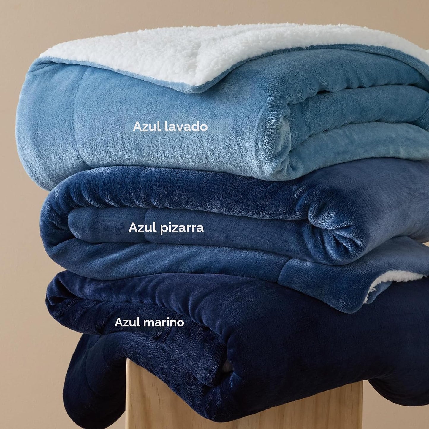 Bedsure GentleSoft - Manta de forro polar Sherpa tamaño Queen para...